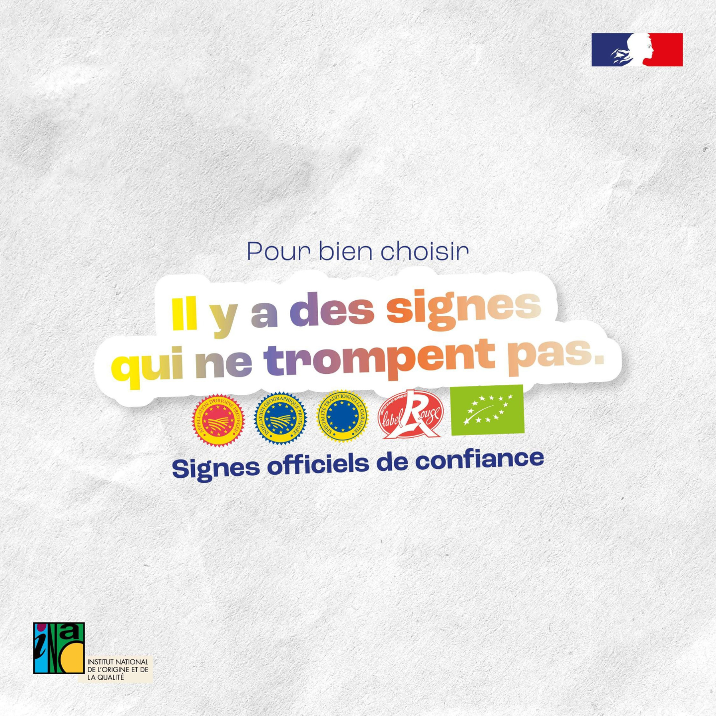 Communication grand public sur les produits sous signes officies de qualité