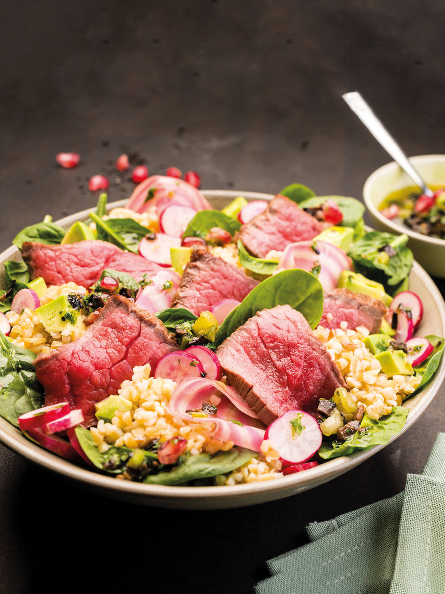 Salade de bœuf label rouge façon « poke bowl »